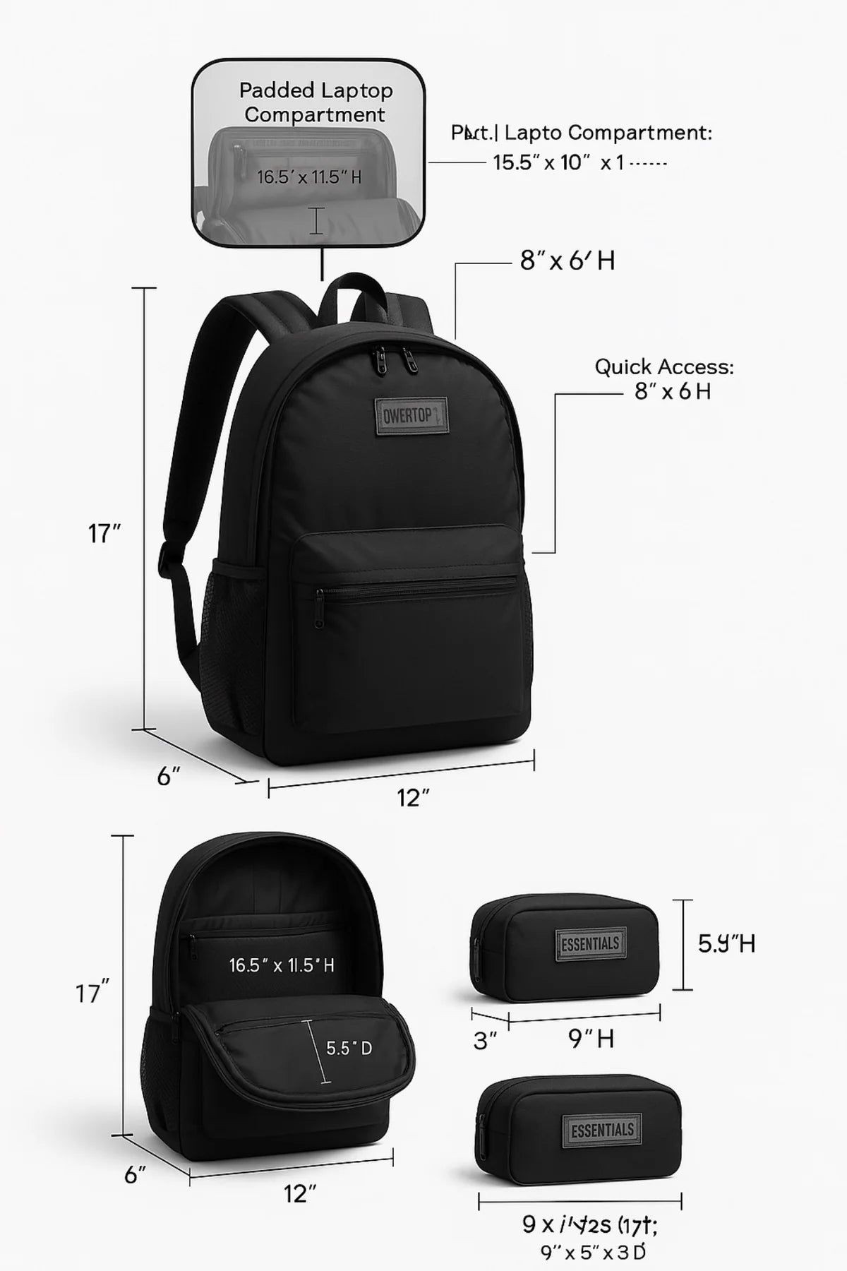 Office / School / University Multi-Purpose Laptop Bag S11