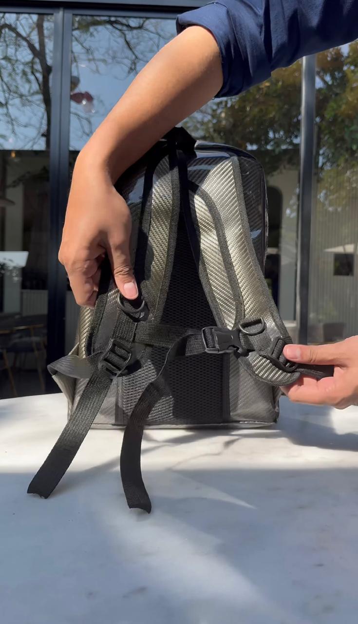 Carbon Fiber Traveller's 16" Laptop Backpack